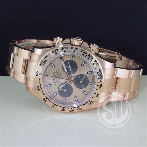 rolex daytona 玫瑰 金|Rolex daytona white gold.